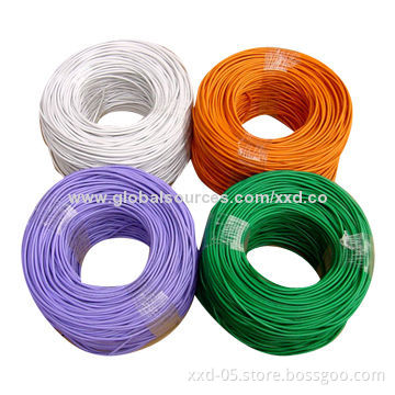 Cat6 UTP LAN Cables with Solid Bare Copper, Unshielded Twisted-pair Network CableNew